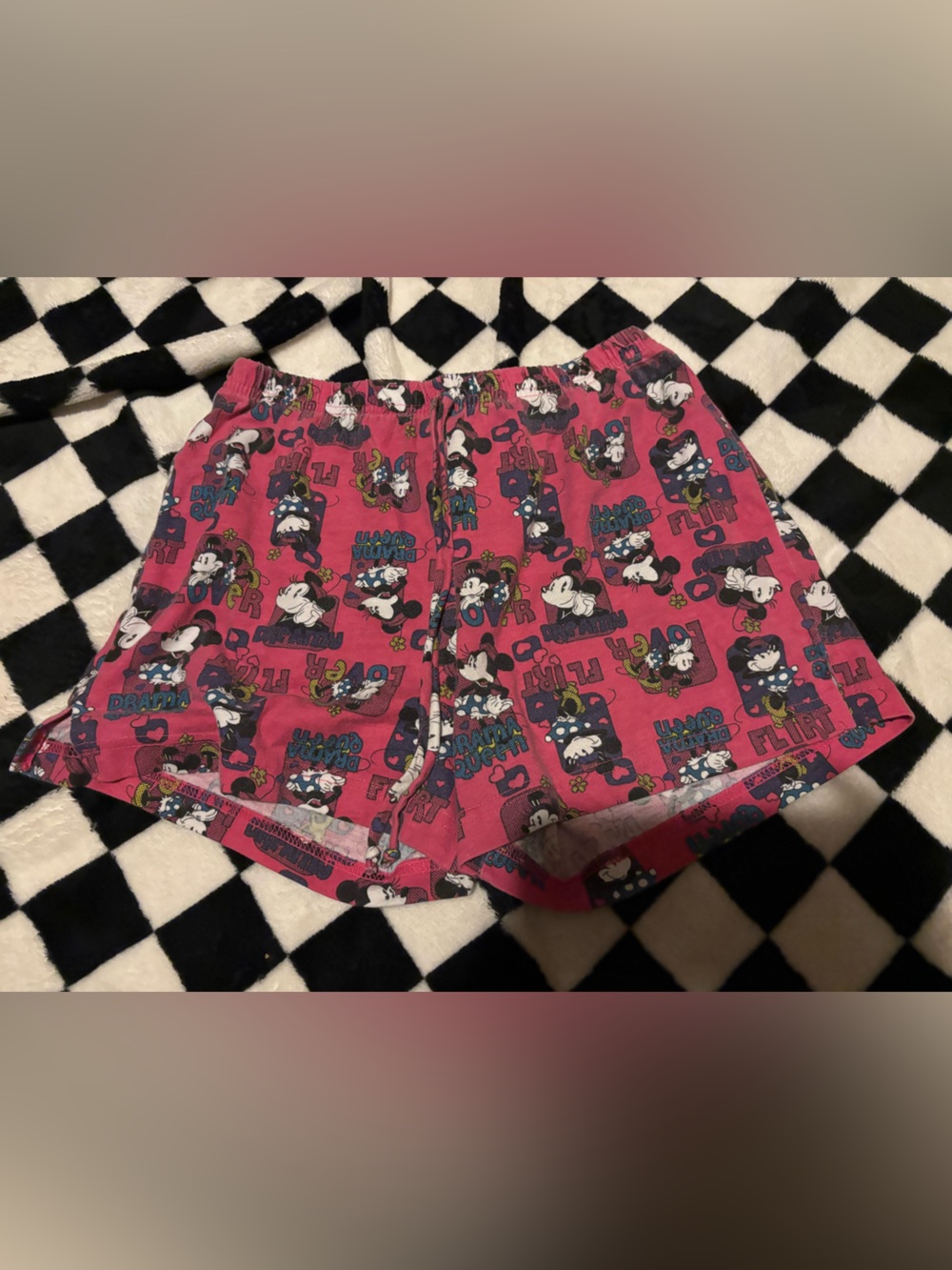 Size small Disney Minnie Mouse sleep shorts